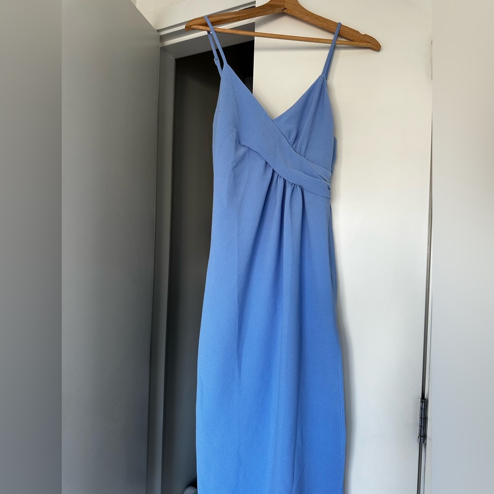 Elegant Blue Wedding Guest Dress